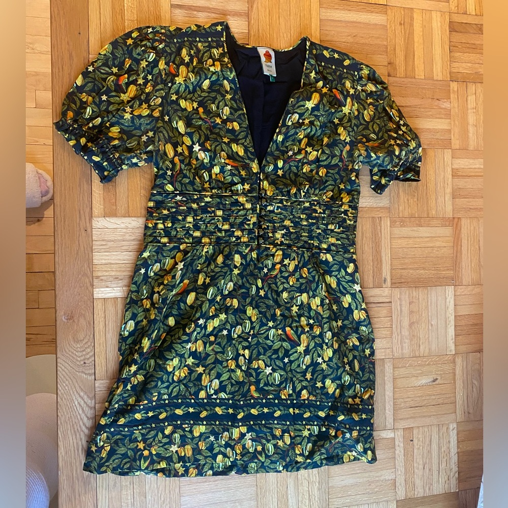 Farm Rio Floral V-Neck Dress